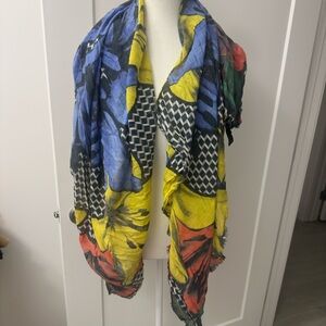 Pierre Hardy Multicolor Patterned Scarf Purchased at Harrods London